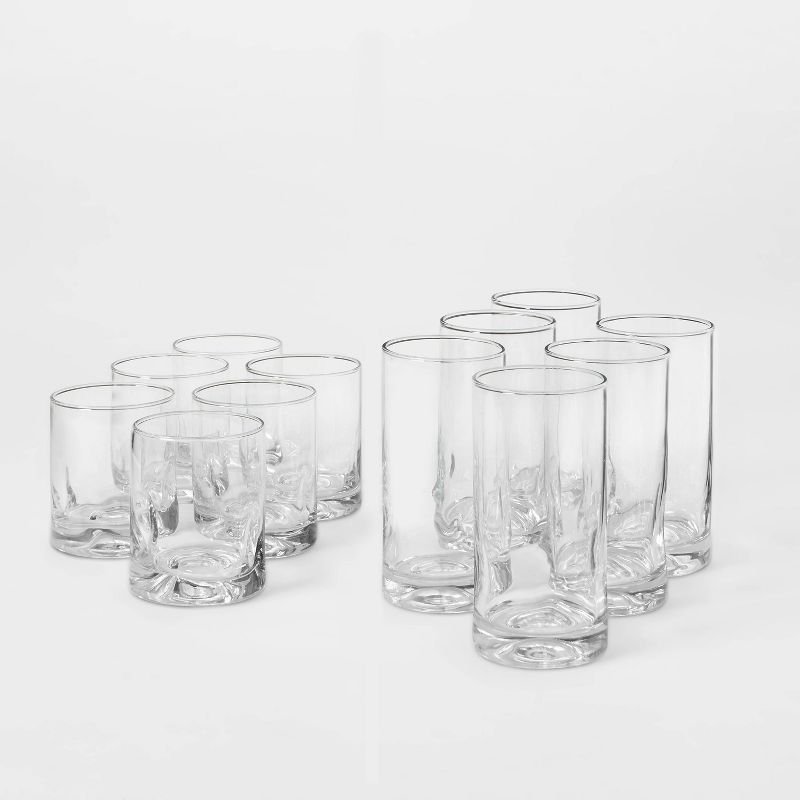 12pc Glass Telford Tumbler Set - Threshold&#8482;, 1 of 9