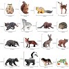 TEMI 16-Piece Woodland Animal Baby Toys, Solid Plastic Forest Figures for Educational Play and Cake Decor - 4 of 4