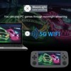 Voacle RG503 Handheld Game Console,4.95 Inch OLED Screen RK3566 Chip Linux System Support 5G WiFi Bluetooth 4.2 Built-in 64G SD Card 4193 Games(Black) - 4 of 4