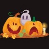 Men's Design By Humans Halloween Cartoon Pumpkins And Ghost By VectorVillain T-Shirt - 2 of 4