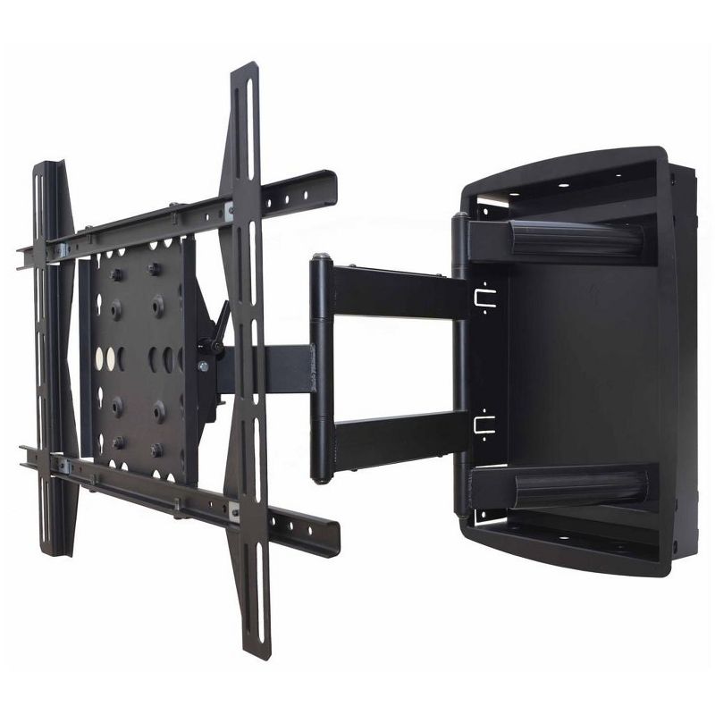Monoprice Recessed Full-Motion Articulating TV Wall Mount Bracket For TVs 42in to 63in | Max Weight 200lbs, VESA Patterns Up to 800x500, 3 of 5