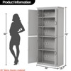 Pantry Cabinet, 70" Tall Kitchen Pantry Storage Cabinet w/Doors & Adjustable Shelves, Freestanding Wooden Cupboard for Bathroom, Dining Room - 3 of 4