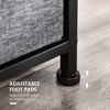 8-Drawer Dresser, 3-Tier Fabric Chest of Drawers, Storage Tower Organizer Unit with Steel Frame for Bedroom, Hallway, Dark Gray - 3 of 4