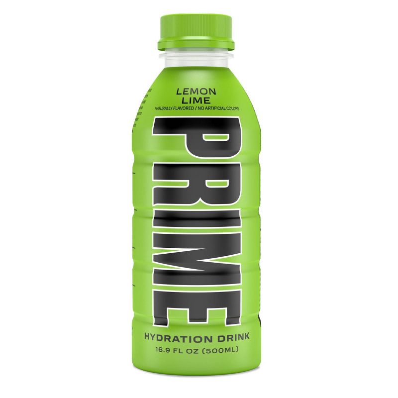 Prime Hydration Lemon Lime Sports Drink - 16.9 fl oz Bottle, 1 of 8