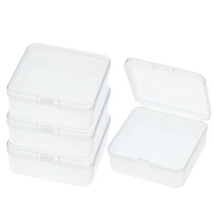 Unique Bargains Plastic Nail Bead Art Supplies Fishing Tools Craft Organizer 4 Pcs - 1 of 4