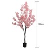 Artificial Cherry Blossom Tree for Indoor Outdoor - Faux Silk Sakura Plant with Pot - 4 of 4