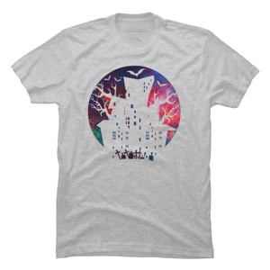 Men's Design By Humans Halloween home By durungkapok T-Shirt - 1 of 4