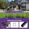 14/16FT Trampoline with LED Lights & Basketball HoopRound, Outdoor Recreational Trampoline for Kids and Adults - ModernLuxe - 4 of 4