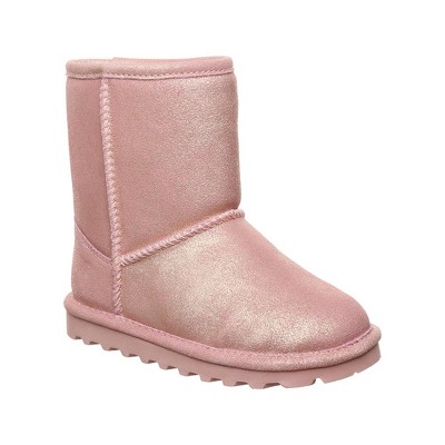 pink bearpaw fur boots