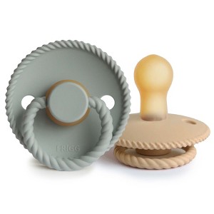 FRIGG Rope Natural Rubber Pacifier 2-Pack - 1 of 4