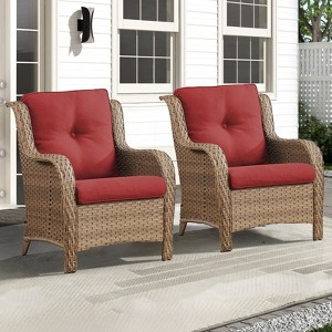 Gymojoy Outdoor Patio Chair with Table High Back Club Chair - 1 of 4