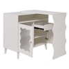Modern 41"-79" Extendable Sofa Bar Table Cabinet Behind Couch Pub Table With Ample Storage And Adjustable Shelves,White - 4 of 4