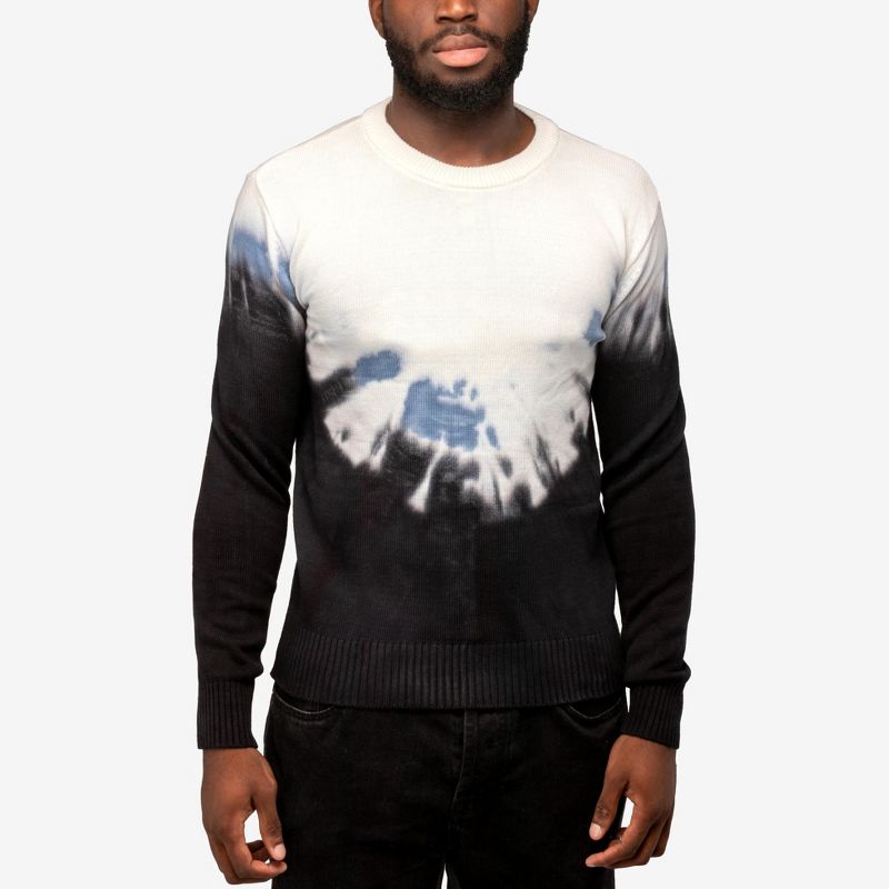 X RAY Men's Pullover Crewneck Tie Dye Fashion Sweater, 1 of 7