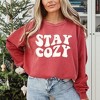 Simply Sage Market Women's  Garment Dyed Graphic Sweatshirt Stay Cozy Puff Print - 2 of 4