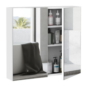 Dexmalle Steel Frame Medicine Mirrored Cabinet - 1 of 4