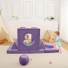Modular Kids Play Couch 12PCs - Toddler Sectional Sofa with Soft Removable Covers, Space-Saving Playroom Furniture for Nap Time - Easy Assembly - 4 of 4