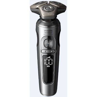 Philips Norelco Grey Cordless Electric Razor with Multiple Heads