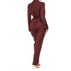 Women's Solid Jacket and Pants Set - RIVIR - 3 of 3