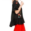 Women's Floral Embroidered Ruffle Top - umgee - 2 of 4