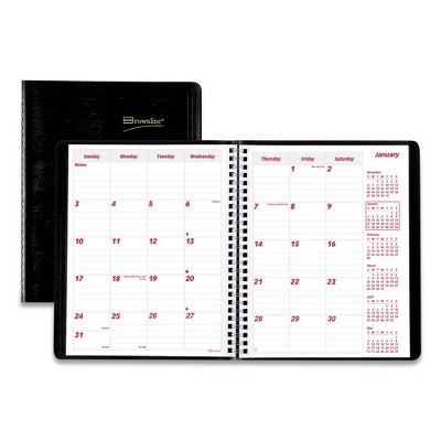 DuraFlex 14-Month Planner, 8.88 x 7.13, Black Cover, 14-Month (Dec to Jan): 2023 to 2025