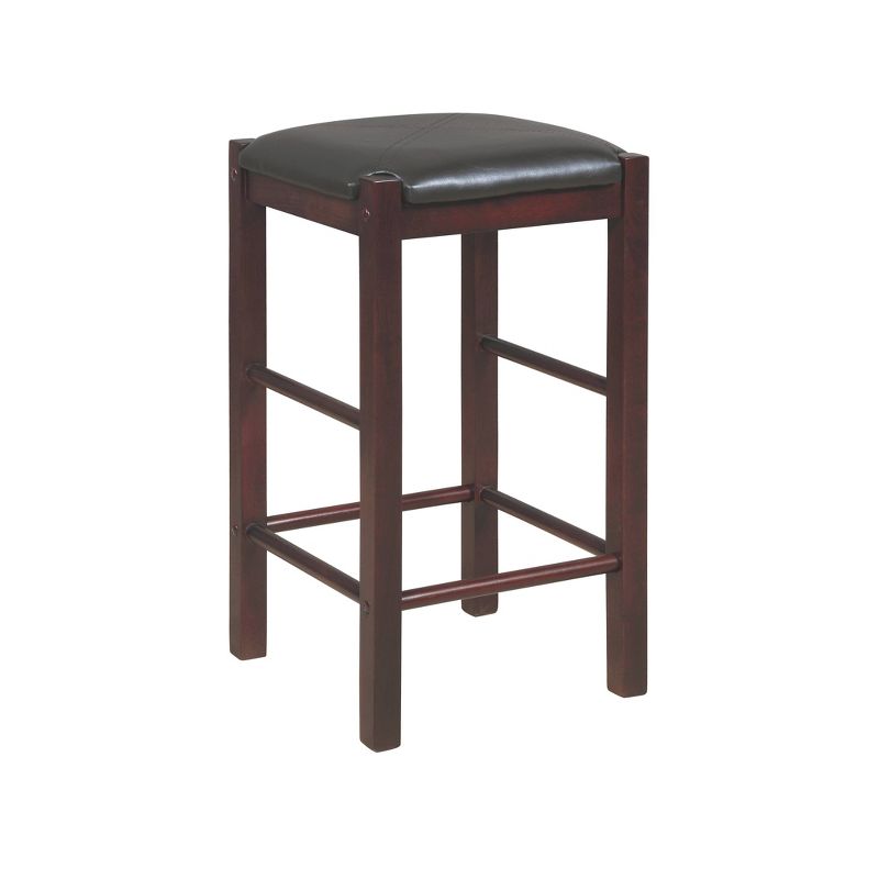 Set of 2 Lancer Backless Faux Leather Counter Height Barstools - Linon, 4 of 18