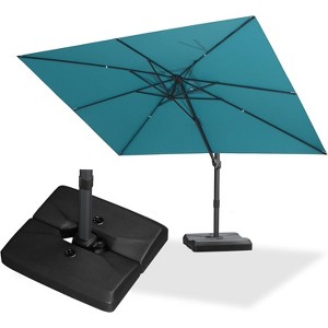 PURPLE LEAF Cantilever Telescopic Umbrella for Swimming Pool, Patio, Porch, Garden - 1 of 4