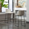 NicBex Dining Chairs Set of 2 PU Leather Barstools Chairs for Dining Table with Metal Legs Suitable for Kitchen, Home Bar - 3 of 4