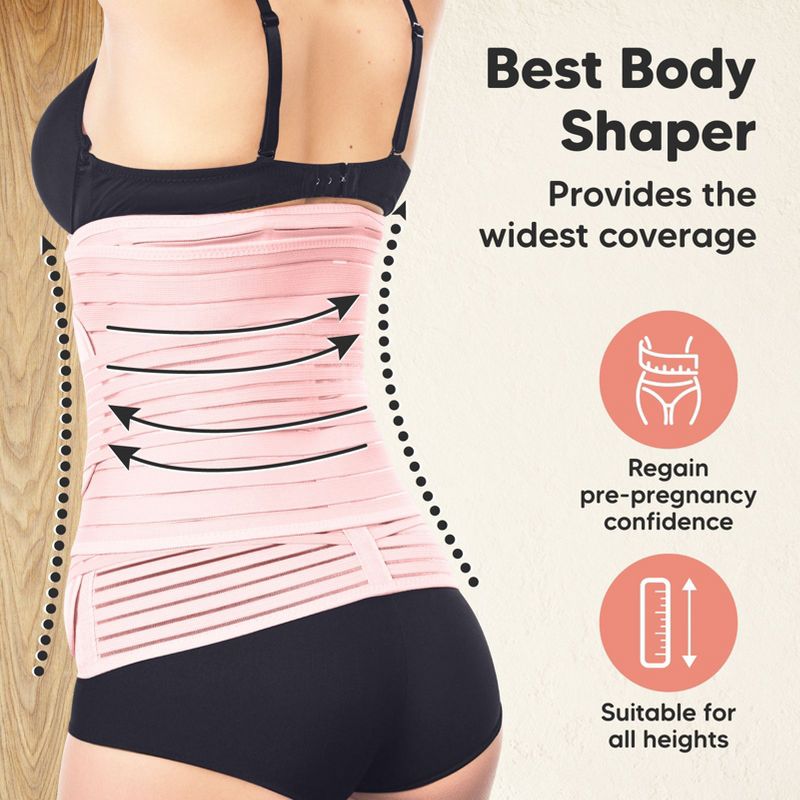 Revive 3 in 1 Postpartum Belly Band Wrap, Post Partum Recovery, Postpartum Waist Binder Shapewear, 6 of 11