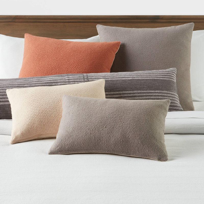 Oblong Boucle Color Blocked Decorative Throw Pillow - Threshold™, 3 of 10