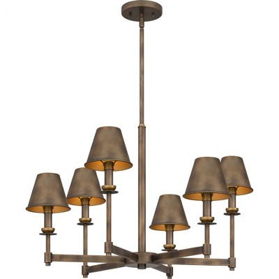 Quoizel Lighting Cross 6 - Light Chandelier in  Statuary Bronze