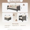 XIZZI Patio Furniture Set 7 Pieces Outdoor Conversation Sets Wicker Sectional Couch Set with Chairs for Garden Backyard Porch - 3 of 4