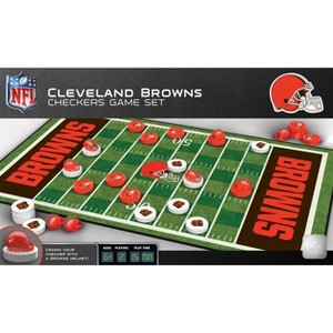 MasterPieces Officially licensed NFL Cleveland Browns Checkers Board Game for Families and Kids ages 6 and Up - 1 of 4
