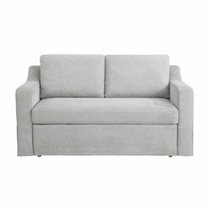 Serta Hans Convertible Loveseat Woven Linen - 1 of 4