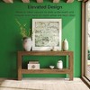 KTMBDW 63-Inch Wood Console Table, 2-Tier Narrow Long Farmhouse Entryway Table for Living Room, Hallway, Entrance, Rustic Brown - 3 of 4