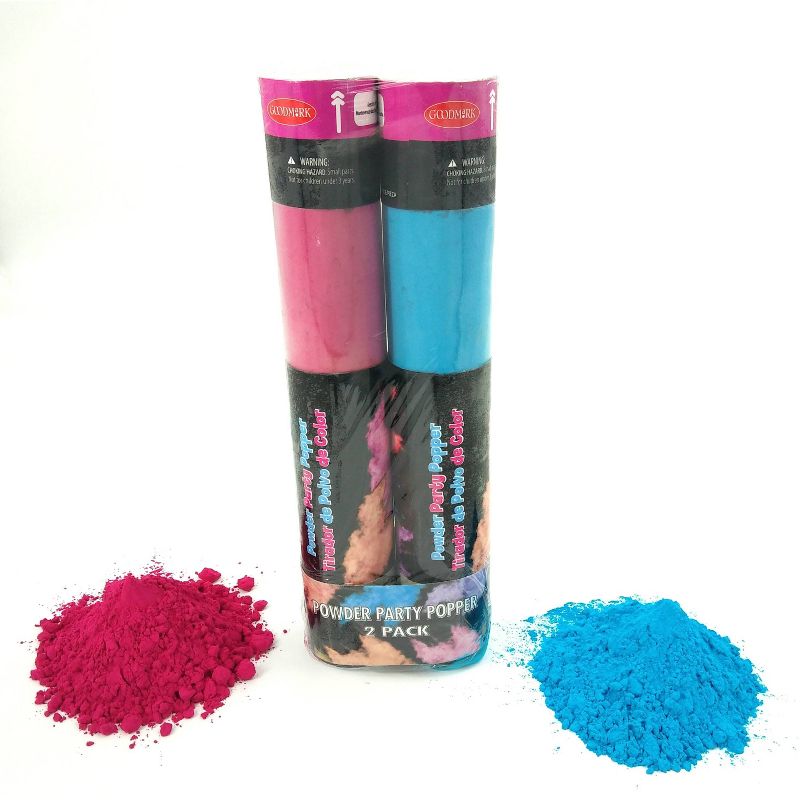 2pk Powder Poppers Pink/Blue, 2 of 3