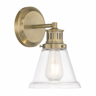 Norwell Lighting Alden 1 - Light Vanity in  Antique Brass