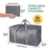 6-Pack Oversized Heavy Duty Moving Bags Clothes Storage Tote,Clear/Gray/Black-HOMLUX - 2 of 4