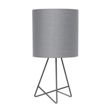 Down To The Wire Table Lamp with Fabric Shade - Simple Designs