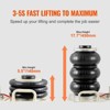 Yukimo 3 Ton Air Jack - 6600LBS Capacity Triple Bag Pneumatic Jack, 5.5"-17.7" Lift Range with 6 Steel Pipes & Side Handles for Cars/Garages/Repair - 3 of 4