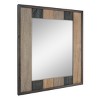 26.6" x 24" Rectangle Natural Wood Plank Mirror Brown - Stonebriar Collection: Stylish Rustic Frame, Easy Wall Mount - 2 of 4