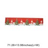 Unique Bargains Christmas Table Runner Polyester Red White Green 71x14 Inch 1Pc - 3 of 4