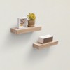 FONTOI 11.8" Floating Shelves, Wall Mounted Shelves for Bathroom, Living Room, Kitchen, Hanging Shelf for Books/Decor, Maple, 3.94"*1.57"*11.81" - 2 of 4