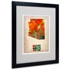 Trademark Fine Art -Naxart 'Arizona Watercolor Map' Matted Framed Art - 2 of 4