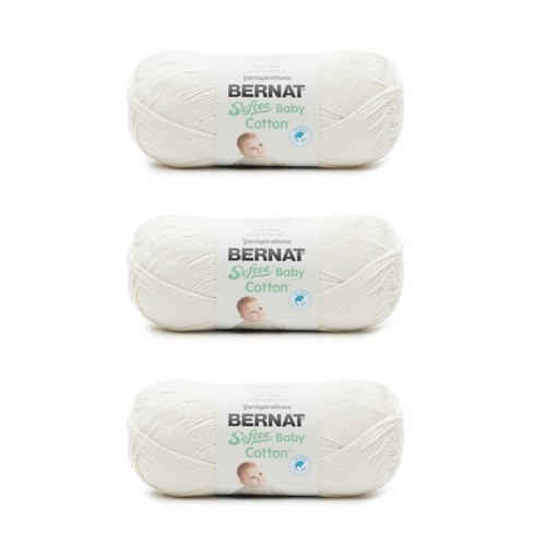 Bernat Softee Baby Antique White Yarn 3 Pack of 141g/5oz Acrylic 3 DK  (Light) - 362 Yards Knitting/Crochet
