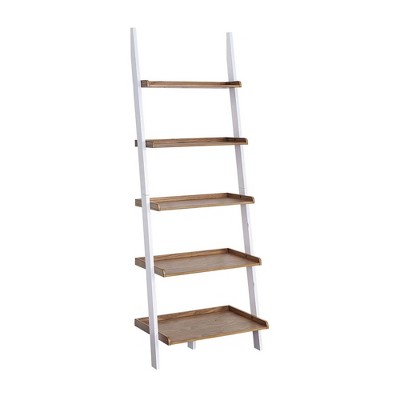 72.25" American Heritage Bookshelf Ladder Driftwood/White - Breighton Home