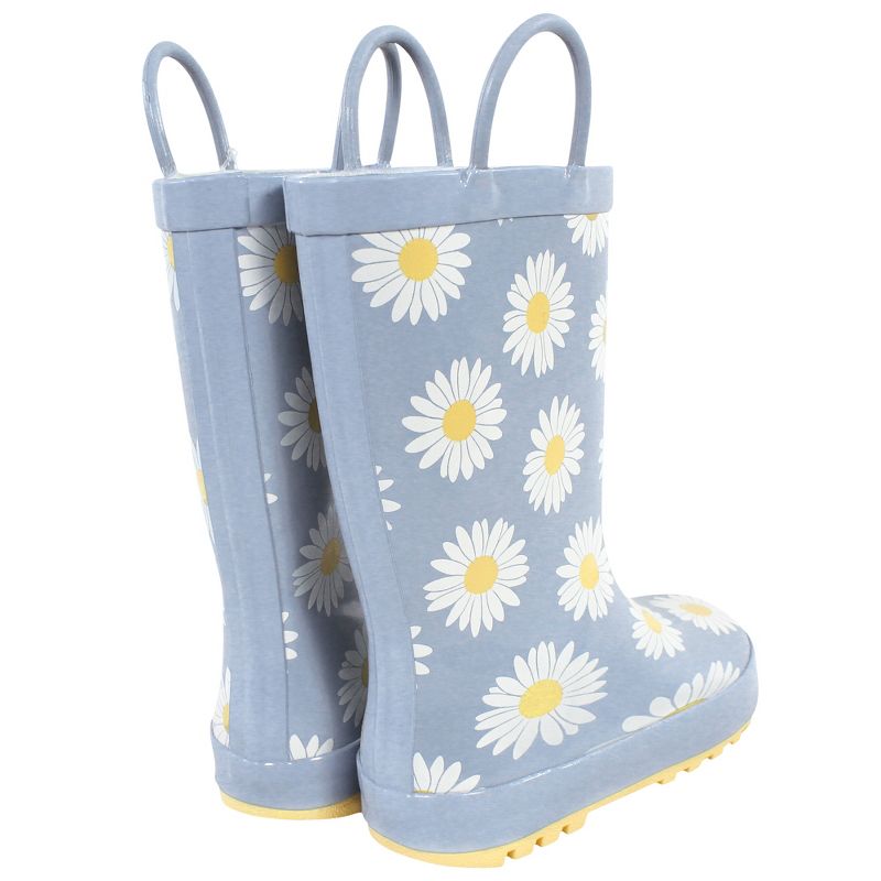 Hudson Baby Rain Boots, Blue Daisy, 3 of 5