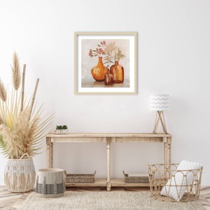Amanti Art 25"x25" Amber Autumn by Julia Purinton Wood Framed Wall Art Print - 1 of 4