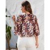 Womens Cardigan Open Front 3/4 Sleeve Lapel Collar Shrugs Lightweight Cardigan,Maple Leaf - 2XL - 2 of 4