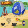 Fun Little Toys 17 PCS Kids Camping Tent Set with Campfire & Food, Portable Play Tent for Boys and Girls - 2 of 4