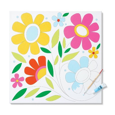 20&#34; x 20&#34; Paint-Your-Own Canvas Floral - Mondo Llama&#8482;